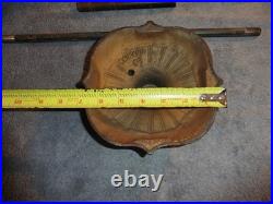 Vtg Rainaud Lamp Parts 10 Column & 7 Base w Inner Poles & Screw Attachments