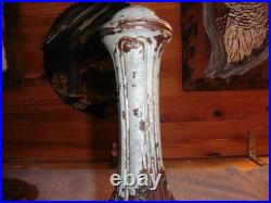 Vtg Rainaud Lamp Parts 10 Column & 7 Base w Inner Poles & Screw Attachments