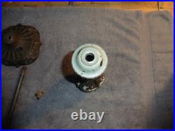 Vtg Rainaud Lamp Parts 10 Column & 7 Base w Inner Poles & Screw Attachments