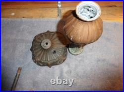 Vtg Rainaud Lamp Parts 10 Column & 7 Base w Inner Poles & Screw Attachments
