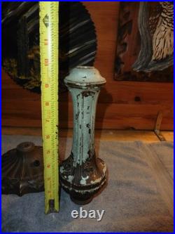 Vtg Rainaud Lamp Parts 10 Column & 7 Base w Inner Poles & Screw Attachments