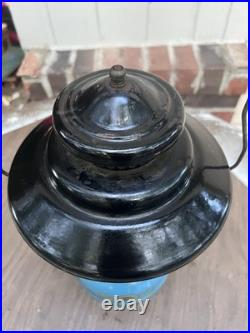 Vtg Sears Lantern Parts Antique Western Survivalist 476 74070 7114 Blue