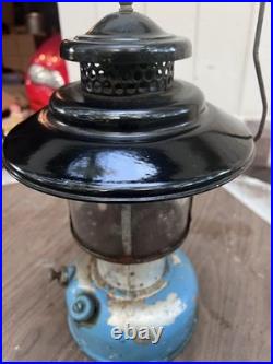 Vtg Sears Lantern Parts Antique Western Survivalist 476 74070 7114 Blue