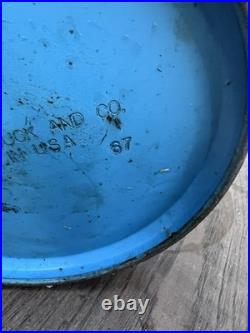 Vtg Sears Lantern Parts Antique Western Survivalist 476 74070 7114 Blue