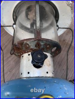 Vtg Sears Lantern Parts Antique Western Survivalist 476 74070 7114 Blue