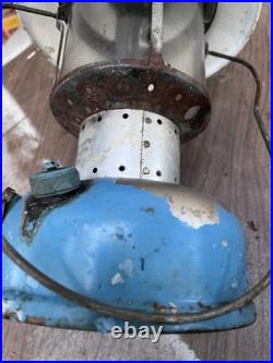 Vtg Sears Lantern Parts Antique Western Survivalist 476 74070 7114 Blue