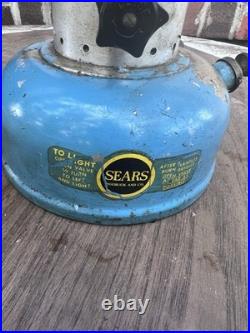 Vtg Sears Lantern Parts Antique Western Survivalist 476 74070 7114 Blue Camping