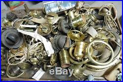 Vtg lamp brass parts 98 pieces eagle reeds perfect kerosene electric cloth wire