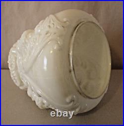 White Baby Face Cherub Oil Lamp White Consolidated Glass GWTW Parts Antique